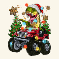 Christmas T-rex With Monster Truck Premium Hoodie | Teevron