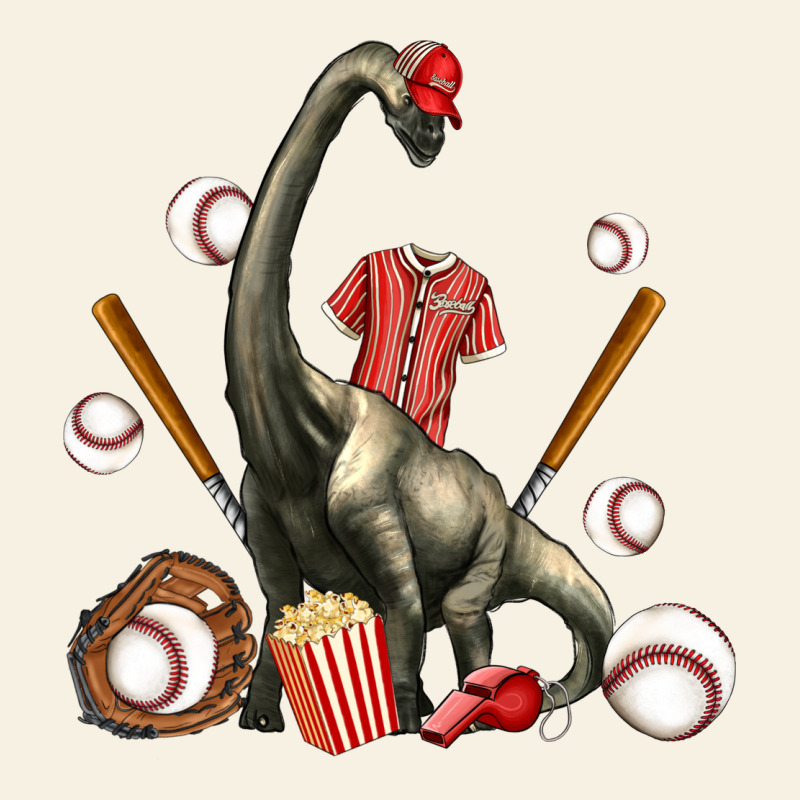 Brachiosaurus With Baseball Vintage Tee by Artiststas | Teevron
