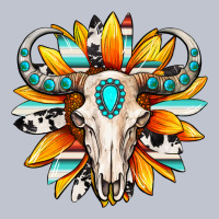 Western Bull Skull Sunflower Premium Hoodie | Teevron