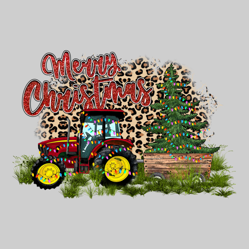 Merry Christmas Tractor Tree Premium Tee by CowhideDigitalArt | Teevron