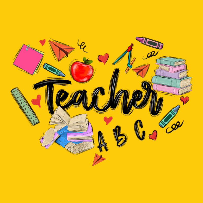 Teacher Heart Premium Hoodie by MaliasSmallBusiness | Teevron