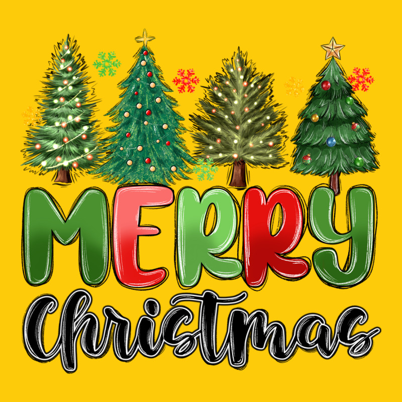 Merry Christmas Trees Premium Hoodie by MaliasSmallBusiness | Teevron