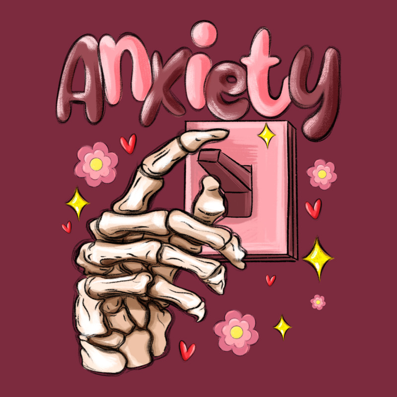 Anxiety Skeleton Hand Premium Hoodie by MaliasSmallBusiness | Teevron
