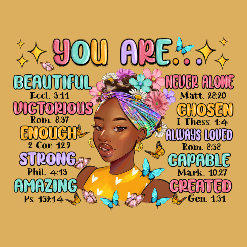 You Are Beautiful Victorious Enough Strong Premium Hoodie by MaliasSmallBusiness | Teevron