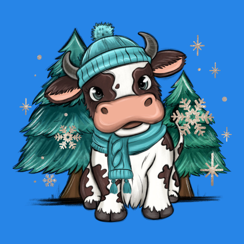 Winter I'm Udderly Freezing Baby Cow Premium Hoodie by MaliasSmallBusiness | Teevron