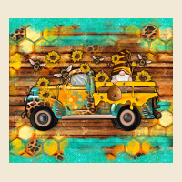 Western Bee Gnomes Truck Honeycomb  Leopard Turquoise Wooden Serape Ladies Tee | Teevron