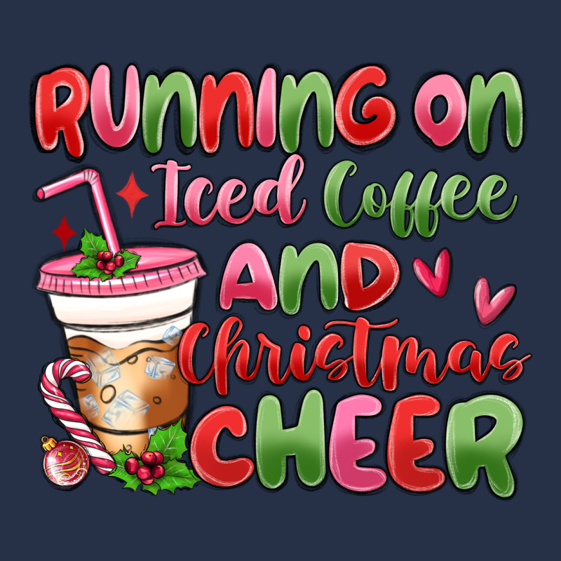 Running On Iced Coffee And Christmas Cheer Premium Hoodie by MaliasSmallBusiness | Teevron