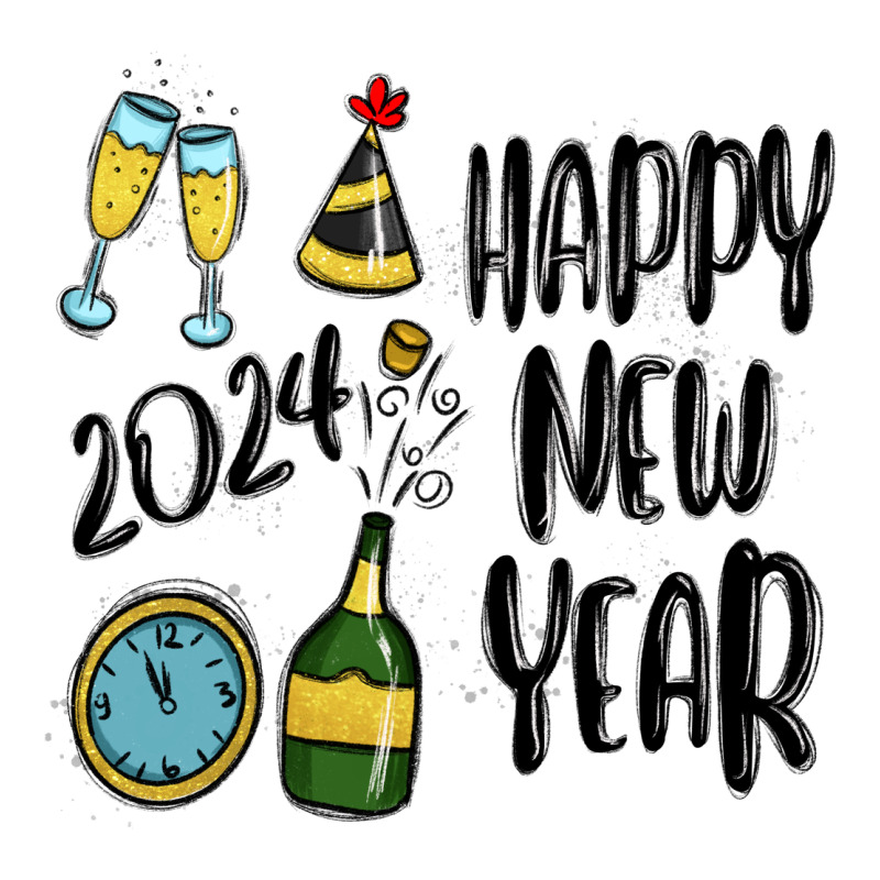 Happy New Year 2024 Premium Hoodie by MaliasSmallBusiness | Teevron