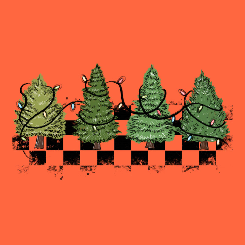 Christmas Checkered Trees Premium Hoodie by MaliasSmallBusiness | Teevron