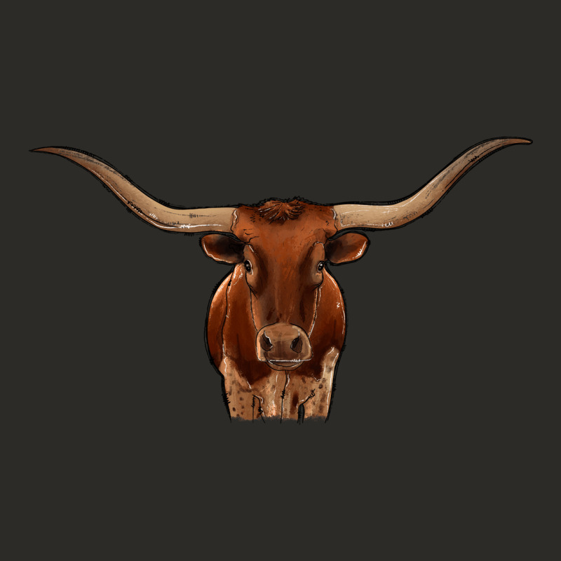 Texas Longhorn Illustration Heavy Core Tee by CowhideDigitalArt | Teevron