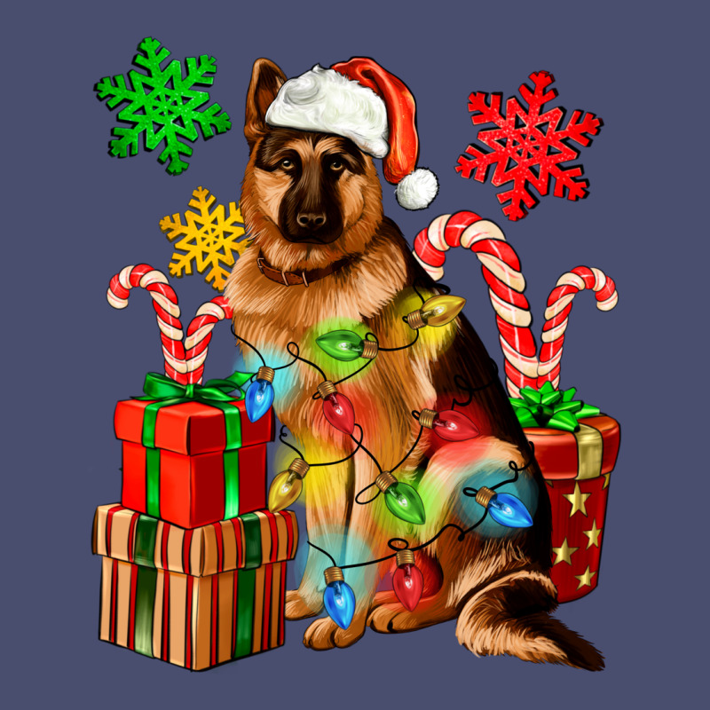 Christmas German Shepherd Vintage Tee by Artiststas | Teevron