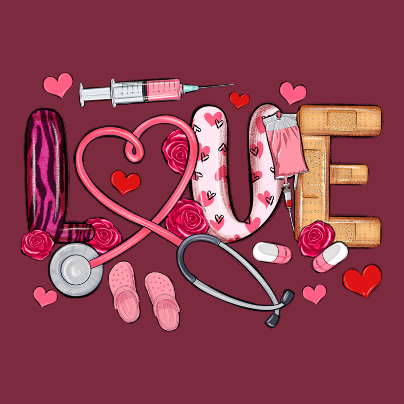 Love Nurse Valentines Day Premium Hoodie by MaliasSmallBusiness | Teevron
