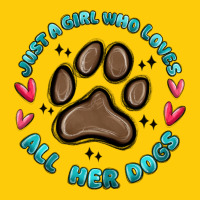 Just A Girl Who Loves All Her Dogs Premium Hoodie | Teevron