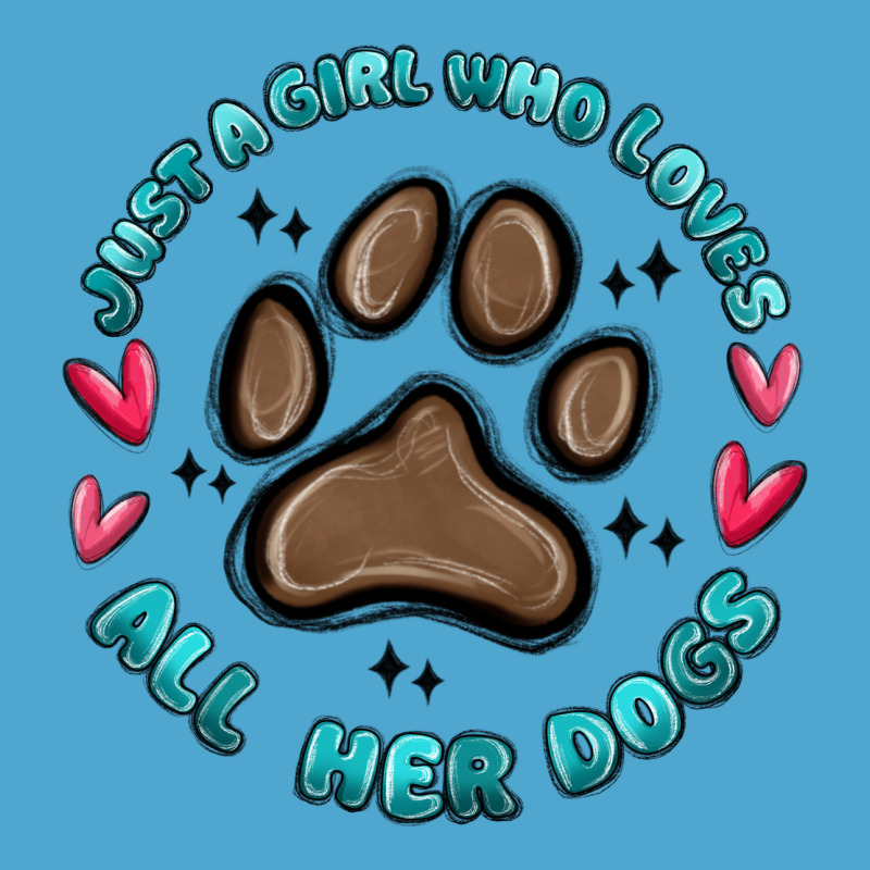 Just A Girl Who Loves All Her Dogs Premium Hoodie by MaliasSmallBusiness | Teevron