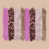 Pink Glitter Leopard Brushstroke Background Urban Heavy Tee | Teevron