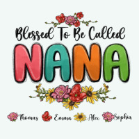 Blessed To Be Called Nana Premium Hoodie | Teevron