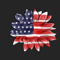 American Flag Sunflower Premium Hoodie | Teevron