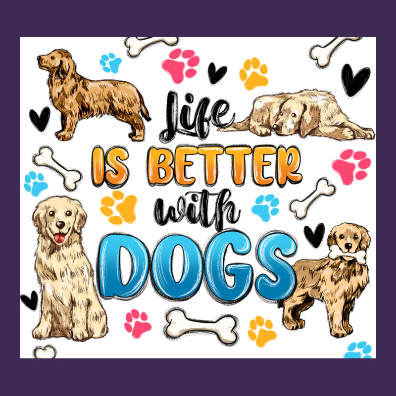 Life Is Better With Dogs Premium Hoodie by MaliasSmallBusiness | Teevron