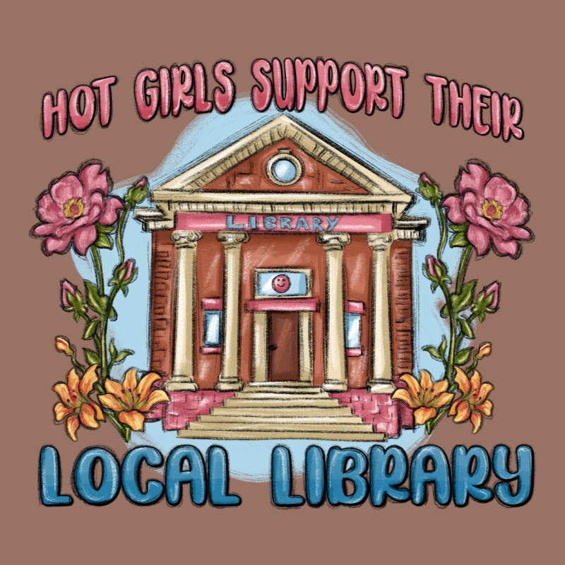 Hot Girls Support Their Local Library Premium Hoodie by MaliasSmallBusiness | Teevron