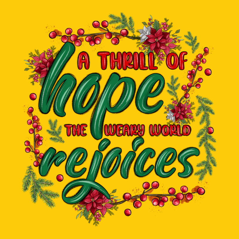 A Thrill Of Hope The Weary World Rejoices Premium Hoodie by MaliasSmallBusiness | Teevron