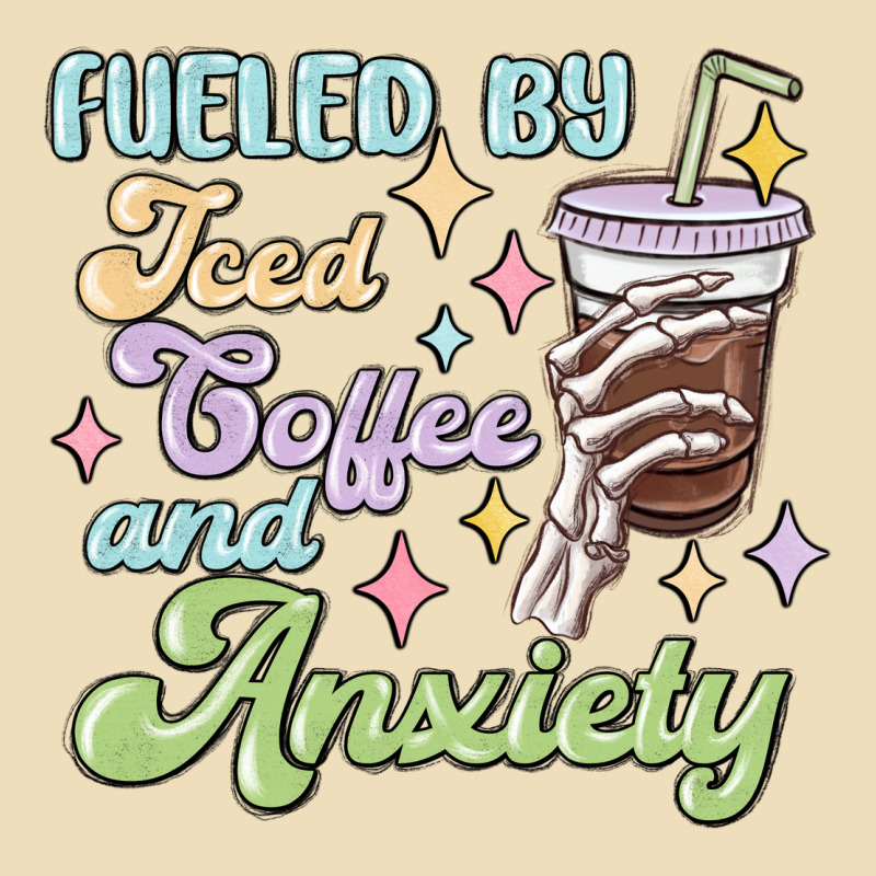 Fueled By Iced Coffee And Anxiety Premium Hoodie by MaliasSmallBusiness | Teevron