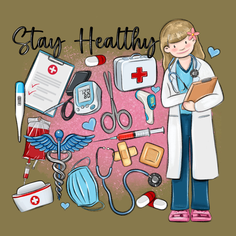 Stay Healthy Nurse Premium Hoodie by MaliasSmallBusiness | Teevron