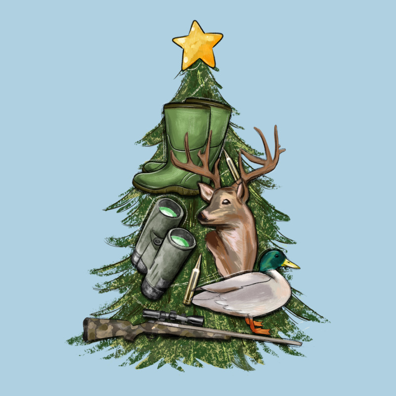 Hunting Christmas Tree Premium Hoodie by MaliasSmallBusiness | Teevron