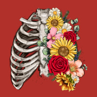 Floral Ribcage Premium Hoodie | Teevron