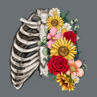 Floral Ribcage Premium Hoodie | Teevron