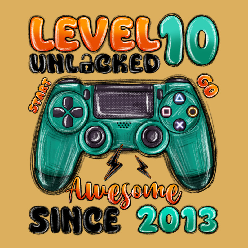 Level 10 Unlocked Awesome Since 2013 Premium Hoodie by MaliasSmallBusiness | Teevron
