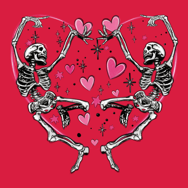 Valentines Day Skeleton Premium Hoodie by MaliasSmallBusiness | Teevron