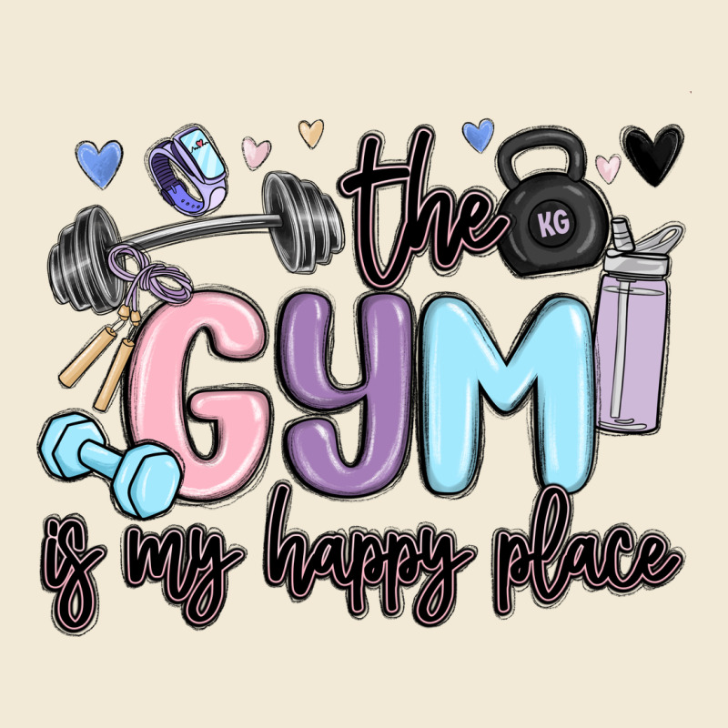 The Gym Is My Happy Place Premium Hoodie by MaliasSmallBusiness | Teevron