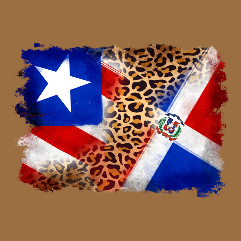 Puerto Rico And Dominican Republic Flag Vintage Tee by Artiststas | Teevron