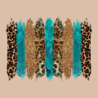 Glitter Turqoise Leopard Tooled Leather Background Urban Heavy Tee | Teevron