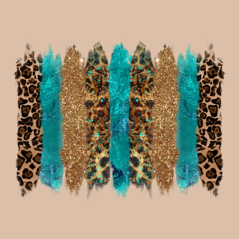 Glitter Turqoise Leopard Tooled Leather Background Urban Heavy Tee by RanaPortraitStore | Teevron