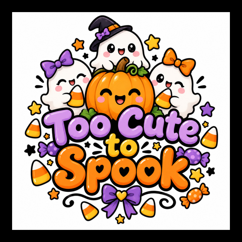 Too Cute To Spook Heavy Core Tee by Merry & Macabre | Teevron