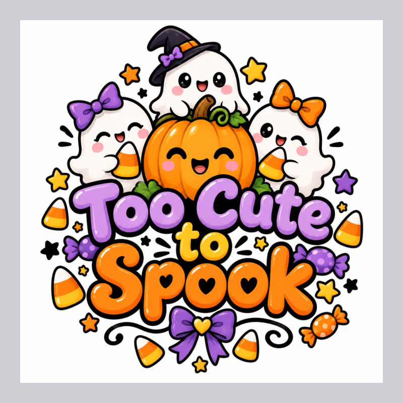Too Cute To Spook Heavyweight Sweatshirt by Merry & Macabre | Teevron