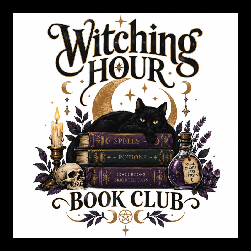 Watching Hour Book Club Heavy Core Tee by Merry & Macabre | Teevron