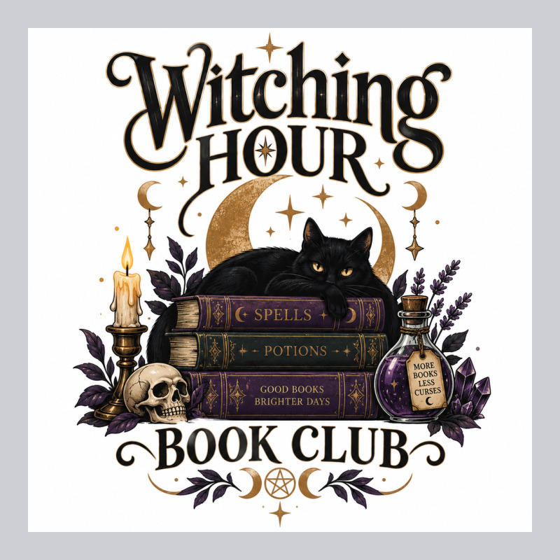 Watching Hour Book Club Heavyweight Sweatshirt by Merry & Macabre | Teevron