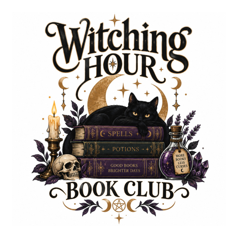 Watching Hour Book Club Classic Tee by Merry & Macabre | Teevron