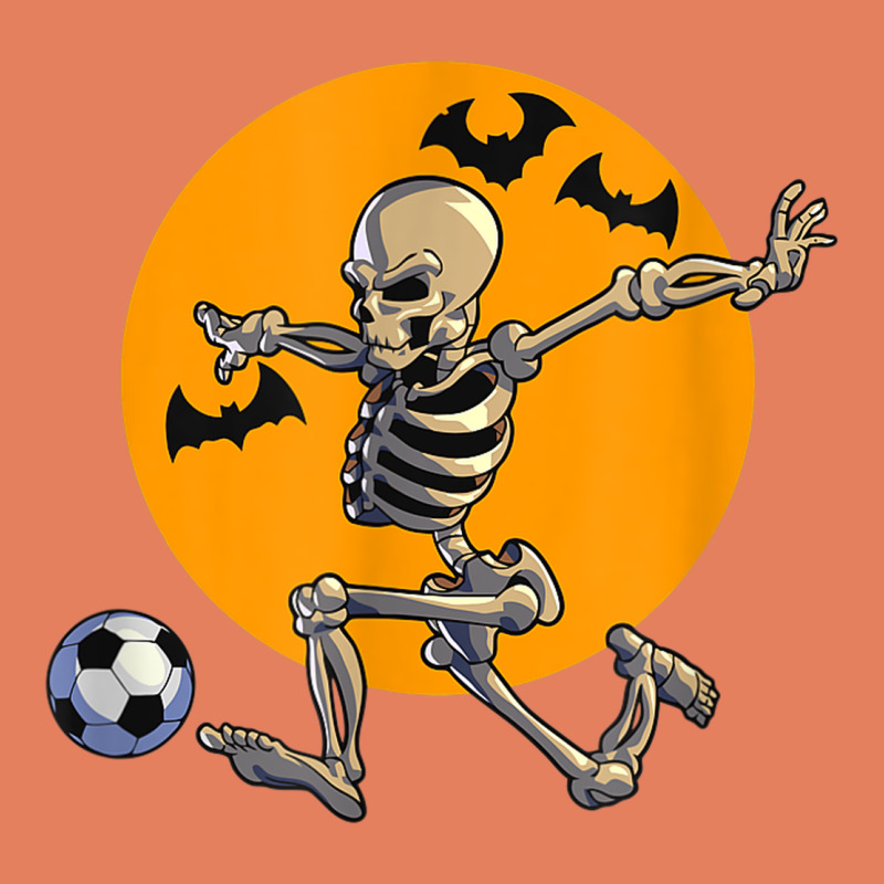 Skeleton Soccer Player Funny Halloween Blood Moon Classic Tee by DesignPulse | Teevron