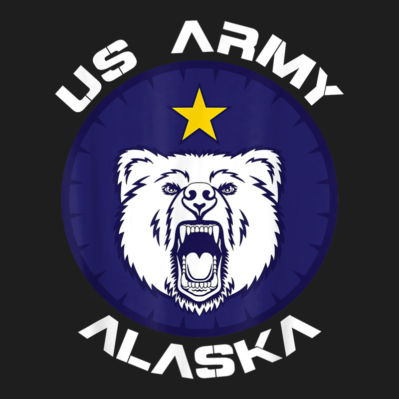Us Army Alaska Polar Bear Patch T Shirt Classic Tee by DesignPulse | Teevron