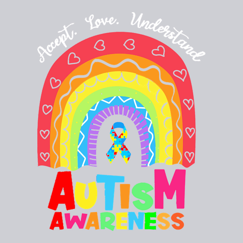 Autism Awareness Month T  Shirt Autism Awareness Rainbow Accept Unders Classic Tee by DesignPulse | Teevron
