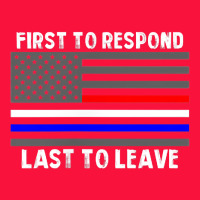 Police Fire Ems First Responder American Flag Firefighter T Shirt Classic Tee | Teevron