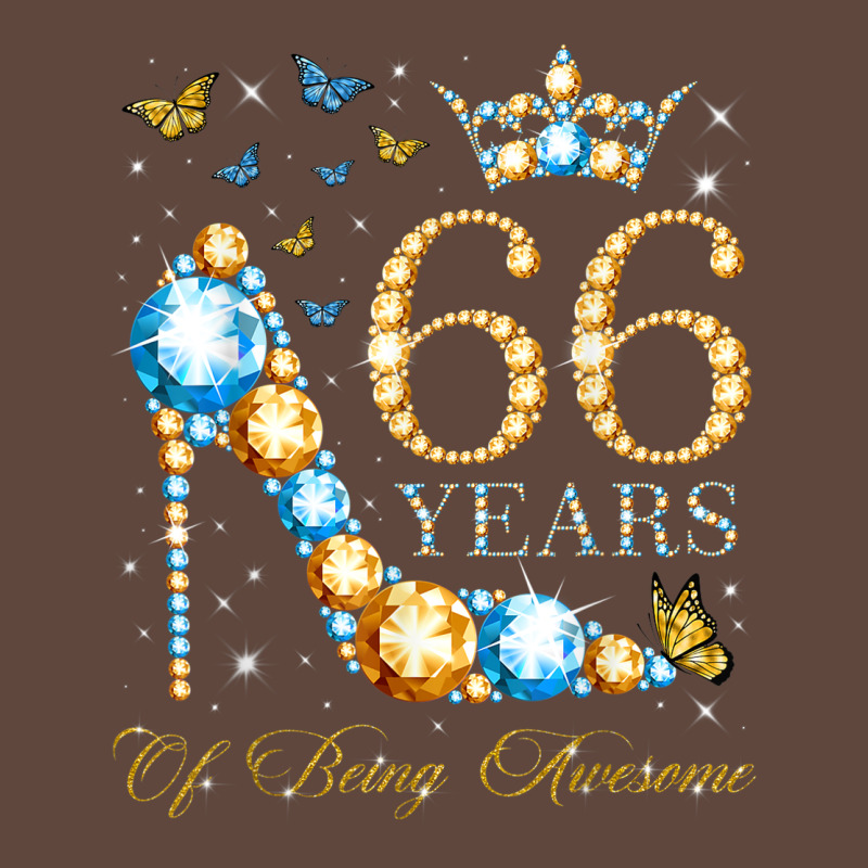 66th Birthday 66 Years Of Being Awesome 66 Years Old Woman Classic Tee by PixelWave | Teevron