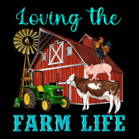 Western Loving The Farm Life Barn Cow Pig Rooster Tractor Wind Wheel Ladies Tee | Teevron