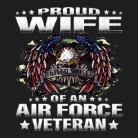Proud Wife Of An Air Force Veteran Military Vet Spouse Gifts Premium M Classic Tee | Teevron