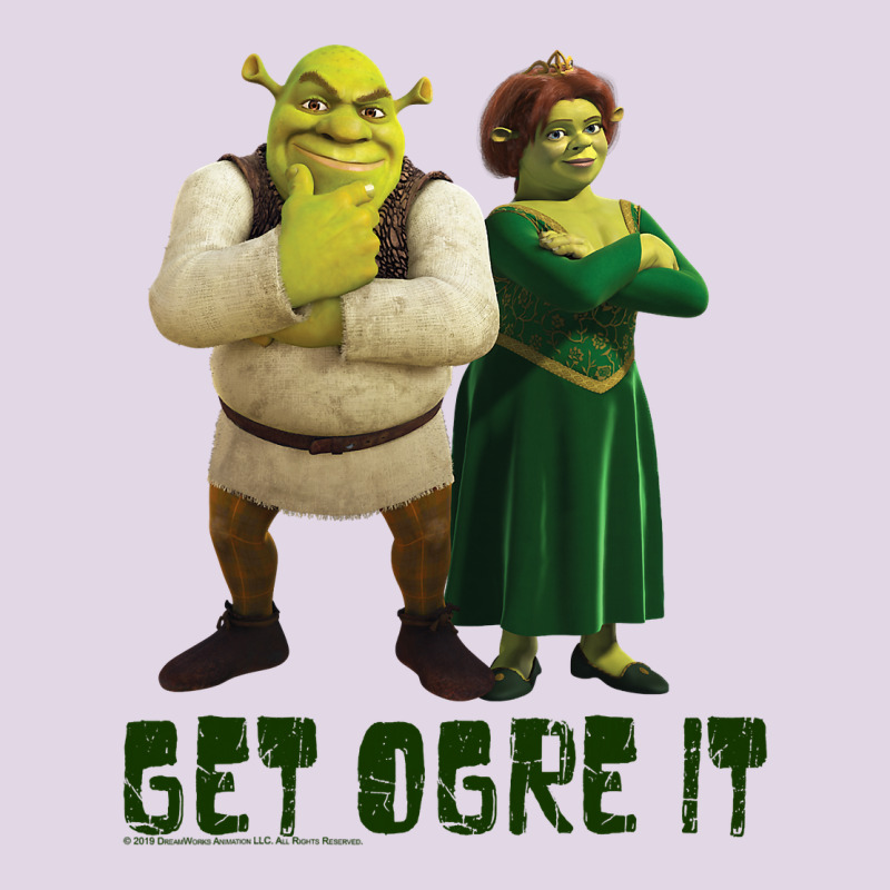 Shrek Fiona & Shrek Get Ogre It Text Poster Classic Tee by InspiraDesign | Teevron
