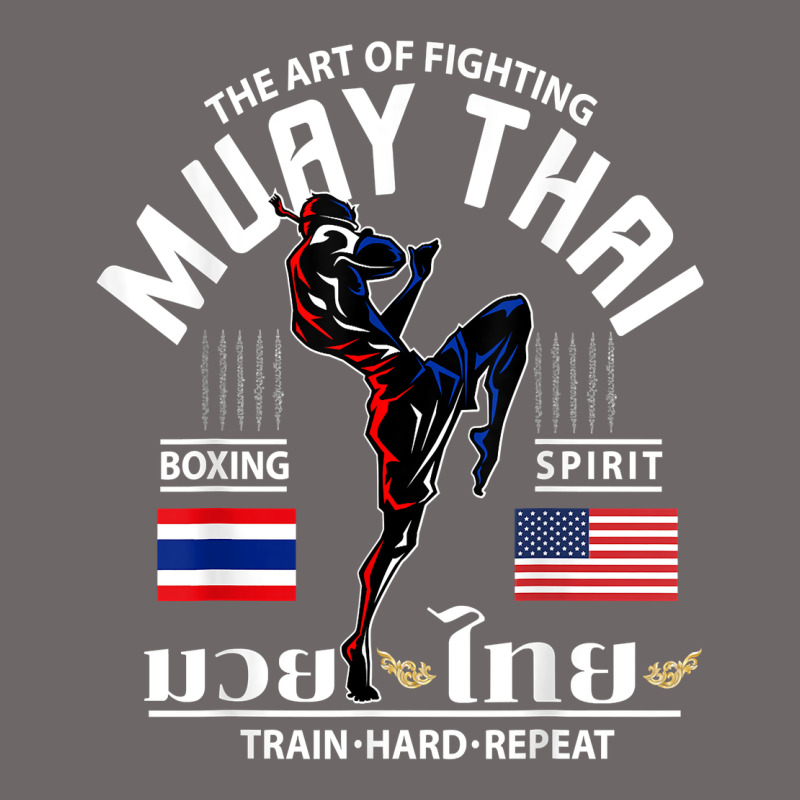 Thailand American Flag Muay Thai Boxing Train Hard Repeat T Shirt Classic Tee by InspiraDesign | Teevron