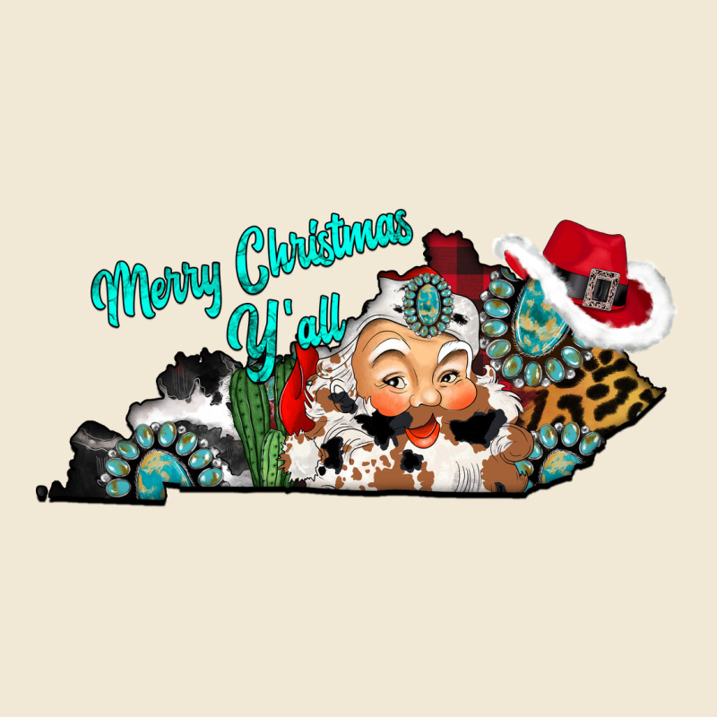 Merry Christmas Y'all Kentucky Premium Tee by CowhideDigitalArt | Teevron